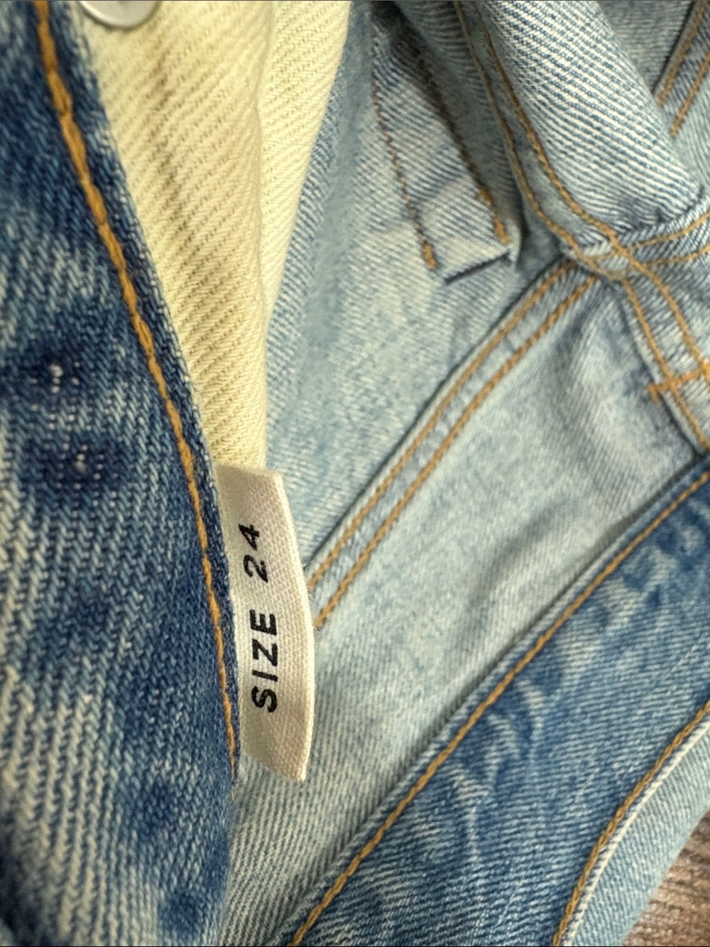 Buck Mason Off Duty Jeans Women’s 24 Light Wash High Rise Denim $208 - Picture 4 of 12